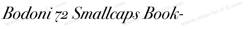 Bodoni 72 Smallcaps Book字体转换